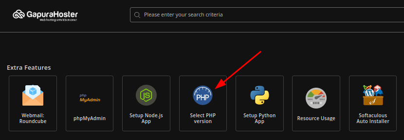 cara mengubah versi PHP di DirectAdmin