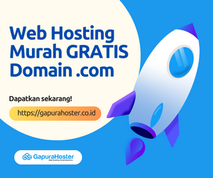 Web Hosting Murah GRATIS Domain .com