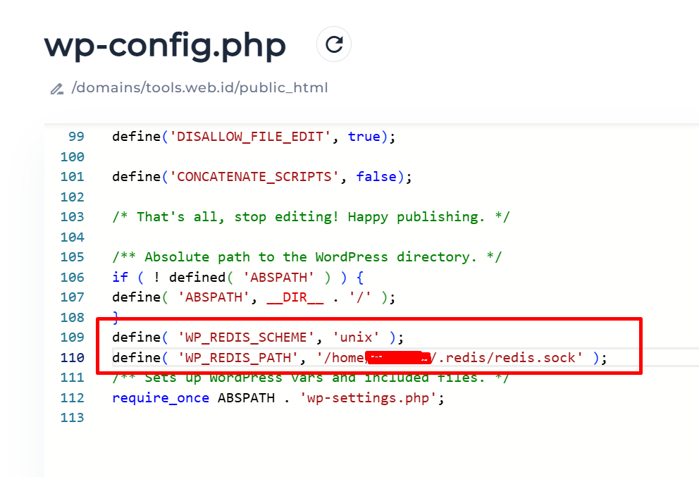 wpconfigredis