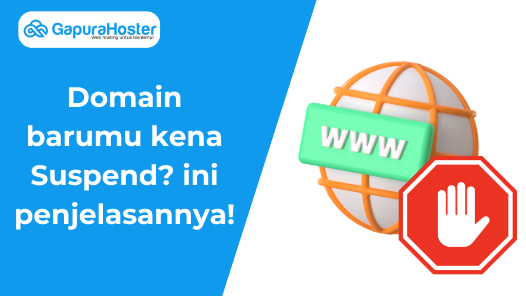 Domain barumu kena Suspend ini penjelasannya!